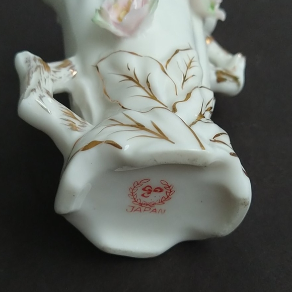 Nippon Yoko Boeki Accents Vintage Porcelain Vase By Nippon Yoko